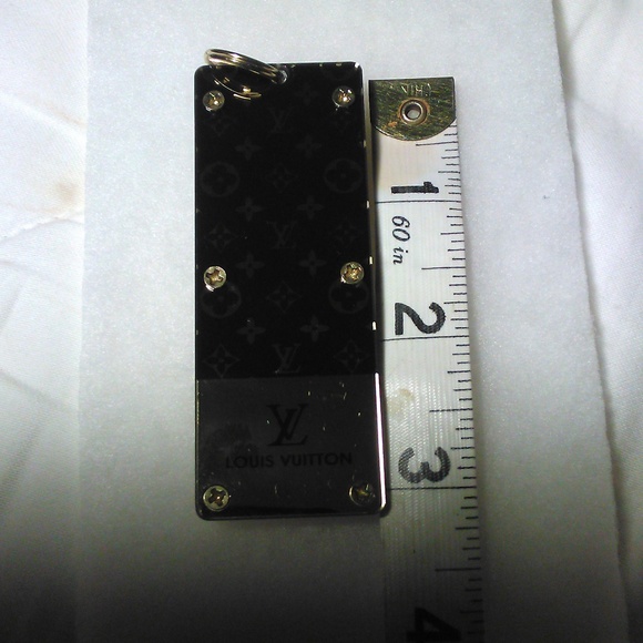 COPY - LOUIS VUITTON KEY FOB / JUST REMOVED PLASTIC LIKE NEW UNUSED GOLD/ BLACK… - Picture 8 of 13